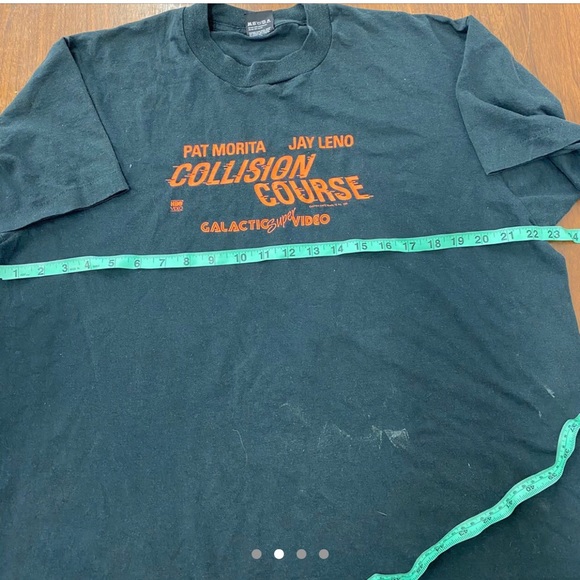 Vintage rare pat morita jay leno collision course T-shirt - Picture 2 of 4